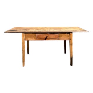Vintage Plank Farm Table For Sale