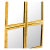 Modern Pasargad Home Nico Modern Wall Mirror For Sale - Image 3 of 7