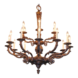 French Style Bronze 18 Light Chandelier by Mariner Model 18430 Royal Heritage
