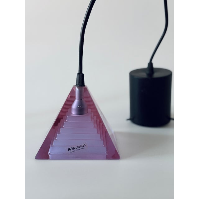Glass Pyramid Pendant Lights by Paolo Piva for Mazzega, Italy, 1980s, Set of 2 For Sale - Image 7 of 10