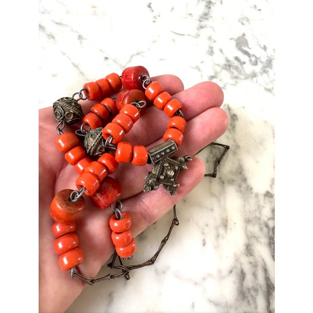 African Antique Mauritanian Berber Necklace For Sale - Image 3 of 4