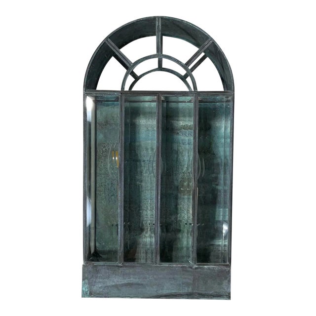 Single Vintage Handcrafted Wall-Mounted Brass Lantern For Sale