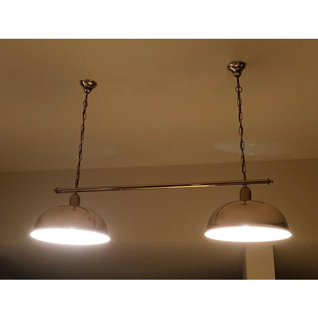 1960s Large Vintage Pendant Light in Brass from Honsel, 1960s For Sale - Image 5 of 18
