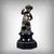 This charming pair of bronze putti with a brown patina embodies all the decorative refinement of the 19th century, an era...