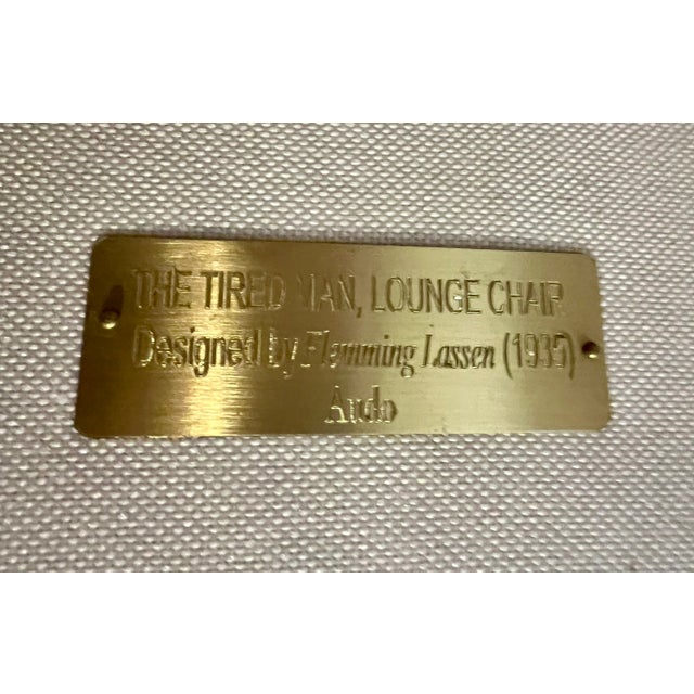 Flemming Lassen Tired Man Lounge Chair by Audo Copenhagen in Boucle For Sale - Image 9 of 10