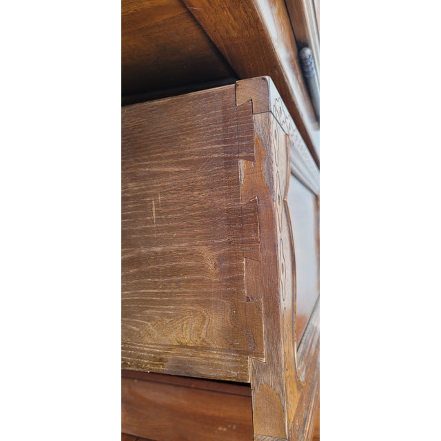Brown Antique Fine Carved French Wardrobe Armoire For Sale - Image 8 of 15