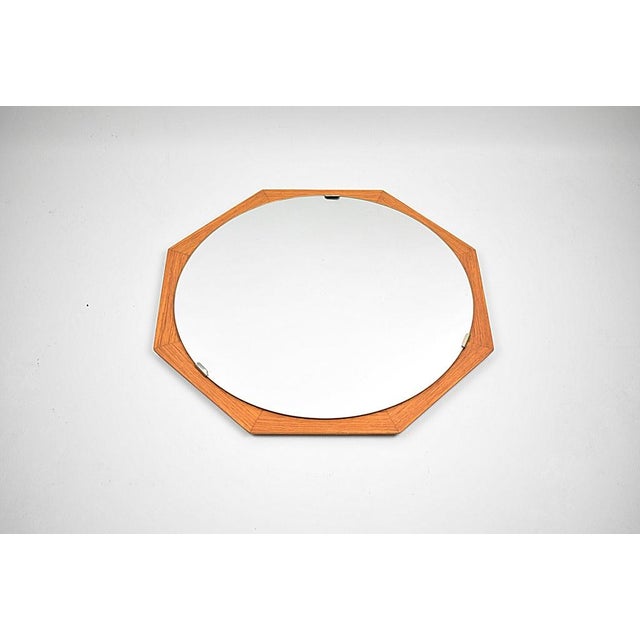 Mirror in Teak Frame, 1970s For Sale - Image 6 of 6