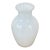 Vintage 1960s Murano White Bubbles Art Glass Vase / Vessel For Sale