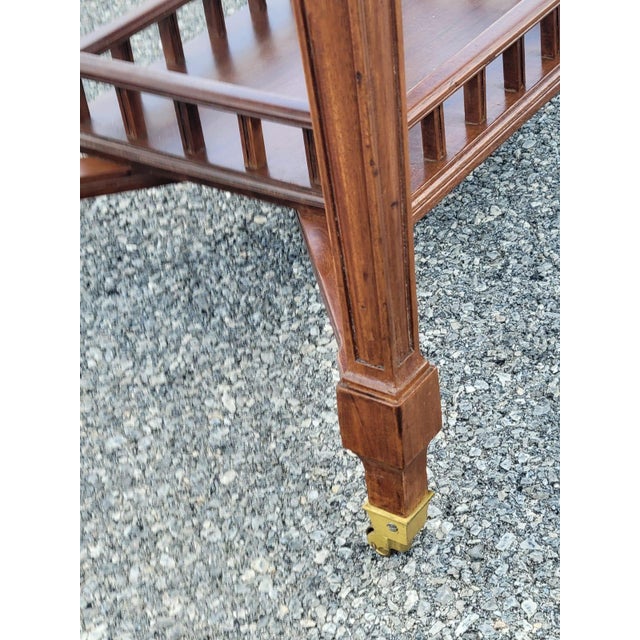 19th Century French Solid Cherry Partner Desk. For Sale - Image 12 of 17