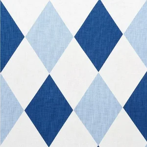 Schumacher Maximus Fabric in Blues