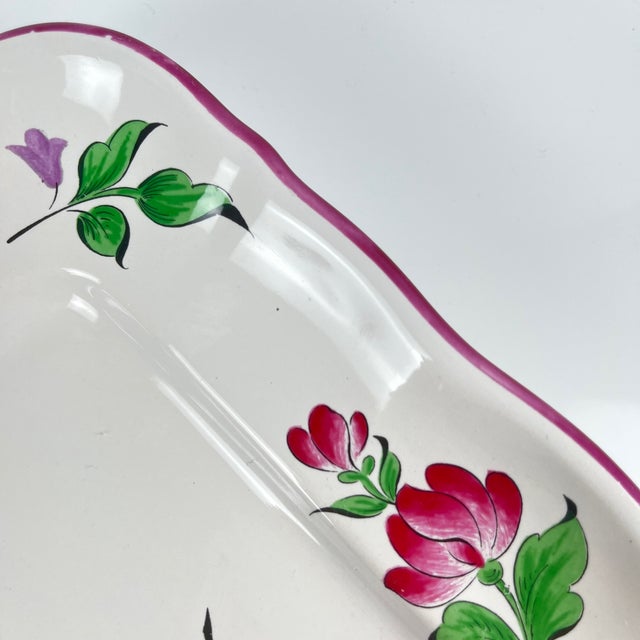 Ceramic Streetlight Model Rectangular Dish from KG Lunéville, 1950s For Sale - Image 7 of 9