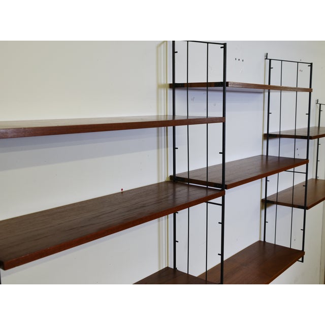 Mid-Century Modular String Shelving Unit in Teak, 1960s, Set of 12 For Sale - Image 11 of 18
