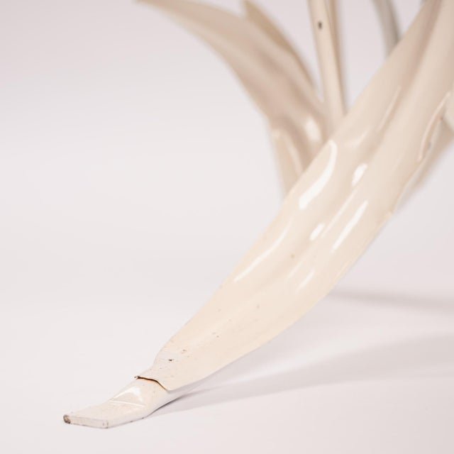 Vintage Holywood Regency Metal Glass Flower Table from Hans Kogl, 1970s For Sale - Image 13 of 14