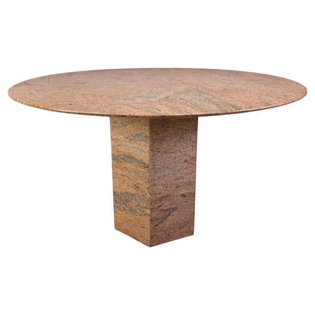 Vintage Round Granite Dining Table, 1970s For Sale - Image 17 of 17
