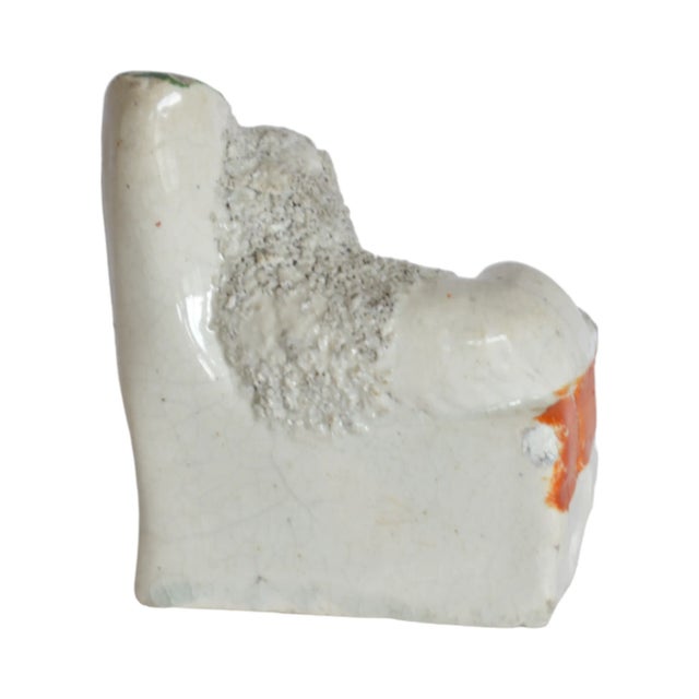 Fitz the Fairing Staffordshire Poodle and His Portrait by Susannah Carson For Sale - Image 9 of 11