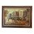Vintage Mid Century French Paris Modernist Impressionist Canvas Framed Oil Painting Signed 1960s For Sale