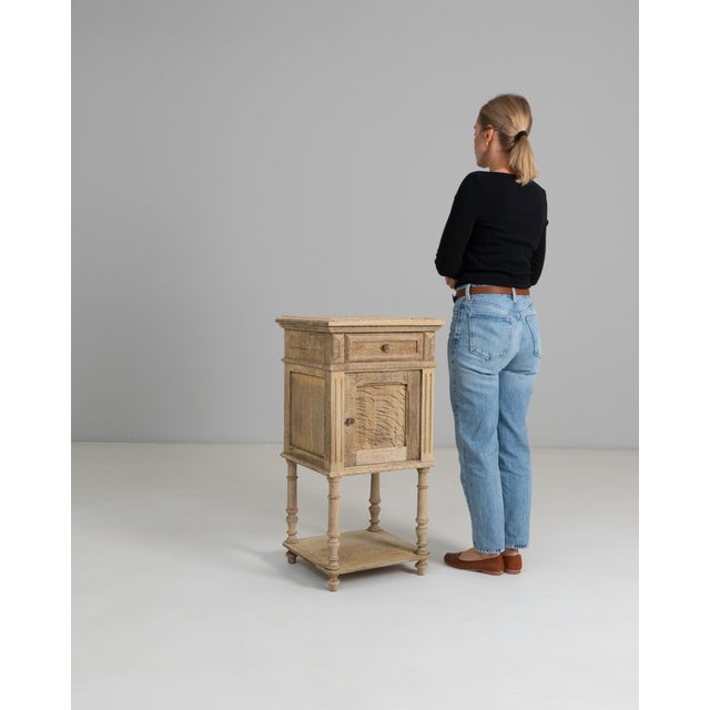 Wood 1890s French Oak Bedside Table For Sale - Image 7 of 18