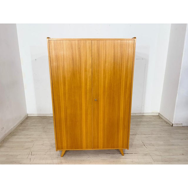 Mid-Century Modern Wardrobe in Light Wood, 1960s For Sale - Image 13 of 13