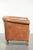 Sheepskin Club Armchair in Light Cognac with Decorative Nails For Sale - Image 3 of 13