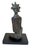 Superb Benin Bronze of a Seated Female Nigeria African 6.5" H on Stand For Sale - Image 4 of 6