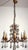 Metal Antique Art Nouveau Gilded Metal and Murano Glass Drop Chandelier, 1920s For Sale - Image 7 of 14
