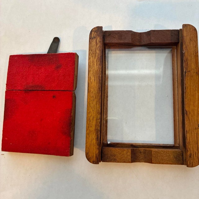 Late 19th Century Antique Antique Wooden Photo Contact Printing Frame Split Back 1800s/1900s Darkroom For Sale - Image 5 of 8