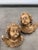 Brown Heavenly Angel Figurines in Carved Wood, Germany, Set of 2 For Sale - Image 8 of 8