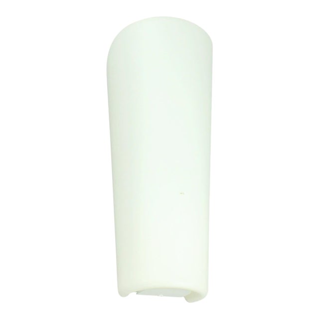 1950s Large Mid-Century Modern Opaline Glass Wall Lamp by Wilhelm Wagenfeld for Peill & Putzler, Germany For Sale