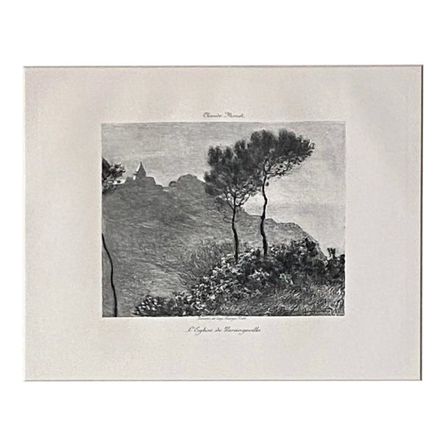 Claude Monet (After) - L’Église De Varengeville Rare Heliogravure (1897) For Sale