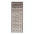 Modern Hand-Knotted Runner in Wool With Box Design in Brown and Neutral Tones 3'5 X 9'4 For Sale