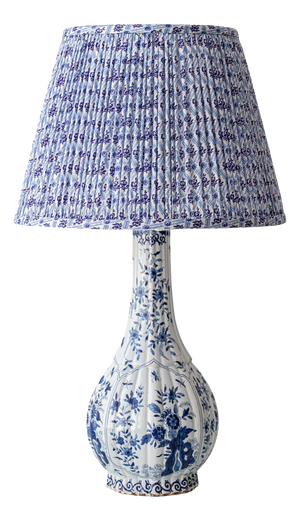 Delft-Style Blue and White Ceramic Table Lamp by Samson, 1880-1910