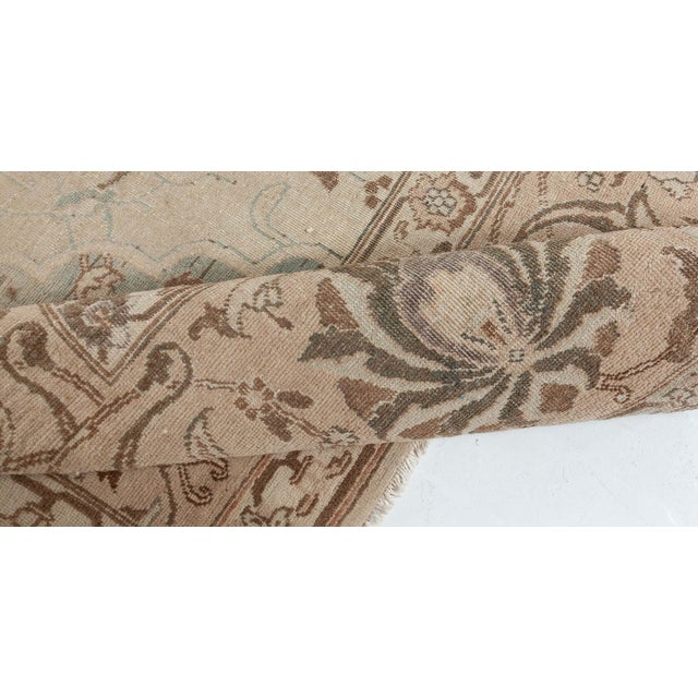 Textile 1930s Persian Tabriz Rug For Sale - Image 7 of 11