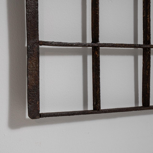 Early 20th Century France Black Wrought Iron Window For Sale In Greensboro - Image 6 of 18