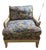 Vintage Style Distressed-Frame Accent Lounge Chair For Sale