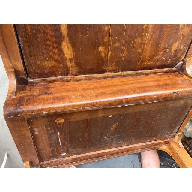 20th Century Louis XVI Writing Desk in Inlaid Wood with Drawers and Pull-Out Top, 1900 For Sale - Image 14 of 18