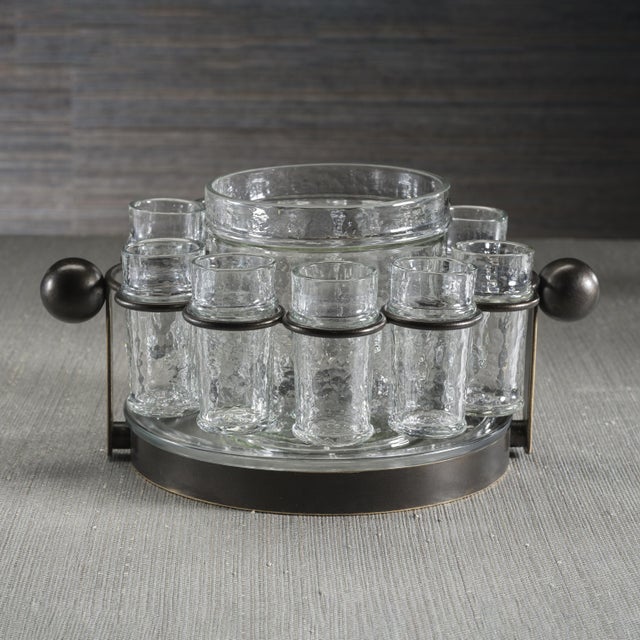 Agave 10-Piece Tequila Shot Set with Ice Bucket For Sale In Los Angeles - Image 6 of 8
