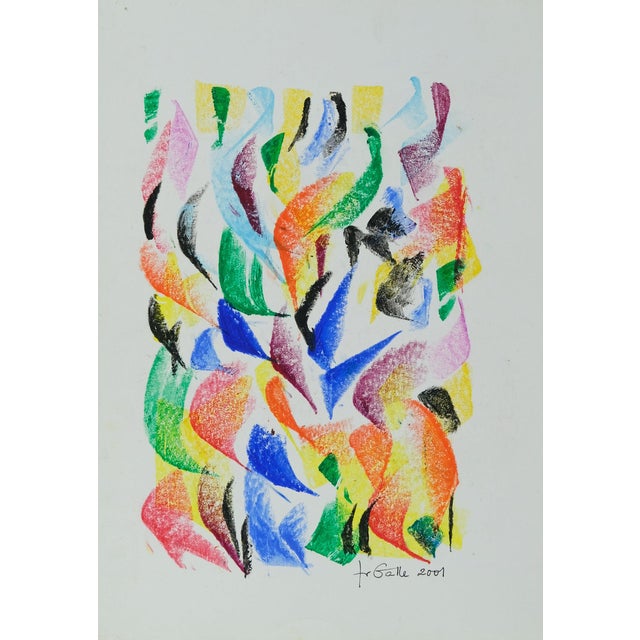 Françoise Galle, Blazing Brilliance, Pastel For Sale