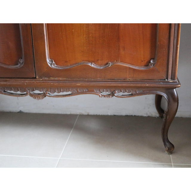 Wood Mid-20th Century Baroque Lombard Display Case, 1950s For Sale - Image 7 of 12