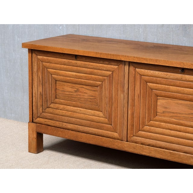 Sideboard in Oak attributed to Oscar Nilsson, Sweden, 1940s For Sale - Image 6 of 12