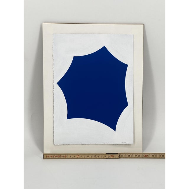 Mitsuo Miura, Untitled, Acrylic Painting on Paper, 1995, Framed For Sale - Image 4 of 14