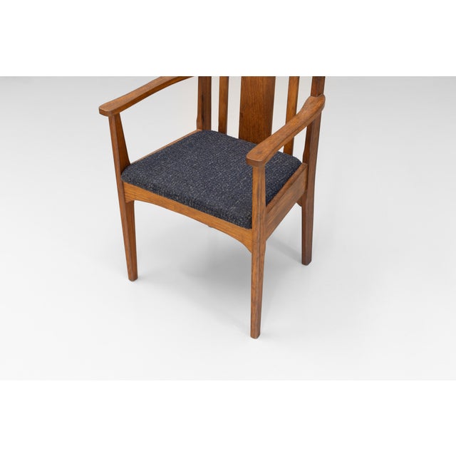 Brown Oak Dining Chairs, 1950, Set of 6 For Sale - Image 8 of 12