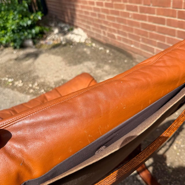 1970s Pair of 1970s “Siesta” Bent Rosewood and Leather Lounge Chairs by Ingmar Relling for Westnofa, Norway For Sale - Image 5 of 12