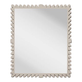 Fleur Home Garden District Coquette Rectangle Mirror in Elephant's Breath, 24x36 For Sale