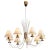 Vintage Nine-Arm Chandelier in the style of Jean Royère, 1950s For Sale - Image 16 of 16