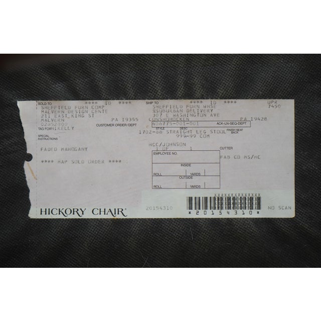 Hickory Chair Chippendale Mahogany Ottoman Stool For Sale - Image 15 of 15