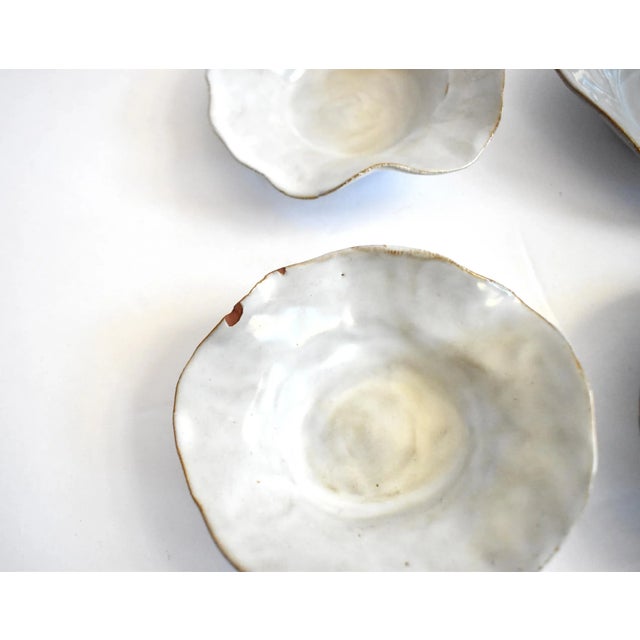 Mid-Century Signed Handmade Ceramic Small Pastel Bowls - Set of 6 For Sale - Image 11 of 13