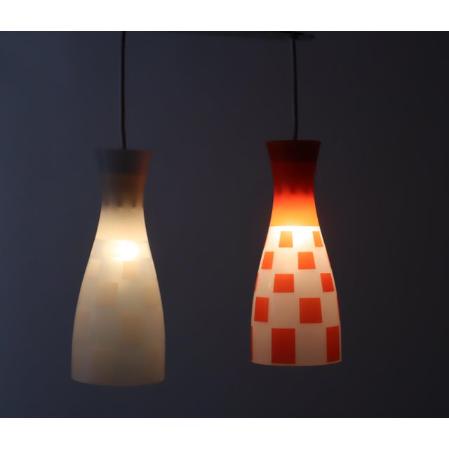Diabolo Glass Shade Pendant Lamp, 1950s For Sale - Image 18 of 18