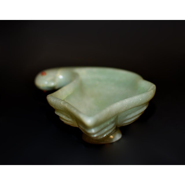 Aventurine Quartz Dove Bowl Hand Crafted Gemstone Bowl For Sale - Image 9 of 16