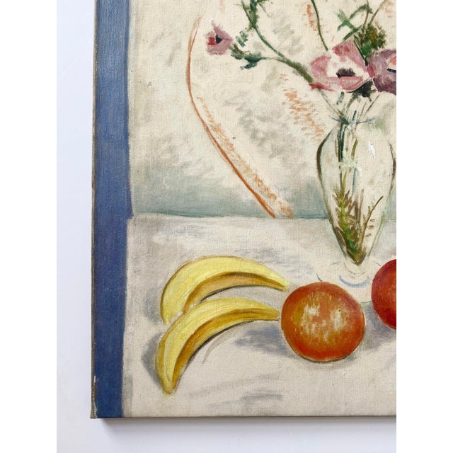 Lovely oil on canvas by French artist Edouard Richard (1883-1955), likely painted in the 1930s or 1940s. Composition...