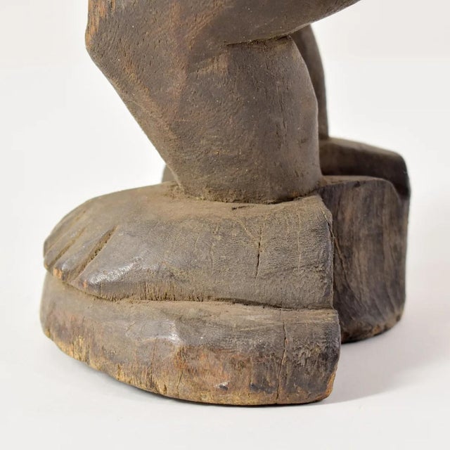 Wood Early 20th Century Moba Standing Wood Figure Togo For Sale - Image 7 of 12